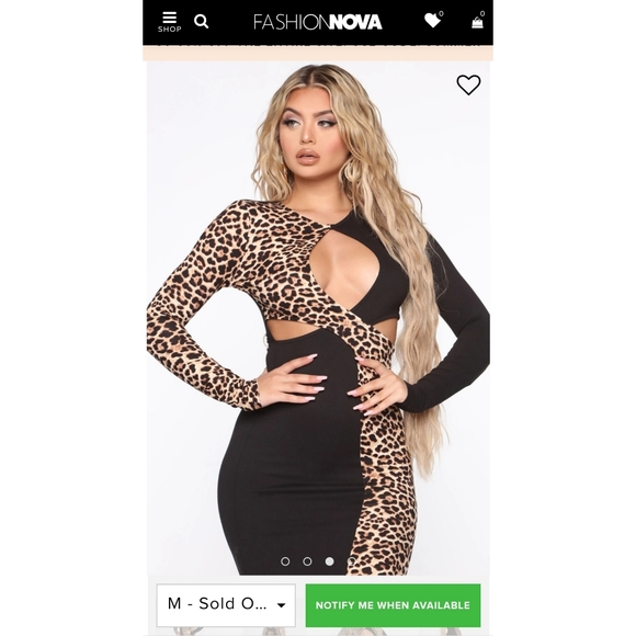 Fashion nova (Just a little bit cut out dress) - Picture 6 of 8